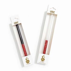 شمع مدادی پایه اکلیلی قرمز