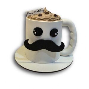 مینی کیک طرح سیبیل